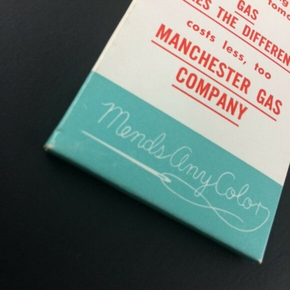 Vintage Manchester Gas Company Advertising Miracle Match Mending Kit - Picture 11 of 12